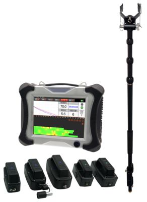 Máy đo độ dày thành ống kim loại dòng điện xoáy xung HEF-17 với màn hình LCD