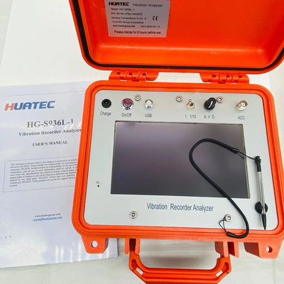 HG-S936L-1 Bộ ghi dữ liệu rung động di động 1Hz-200Hz Thiết bị kiểm tra rung động kênh đơn