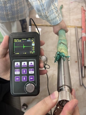 Màn hình màu OLED Đèn đo độ dày siêu âm A &amp; B trực tiếp Quét đơn và hai phần tử