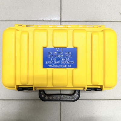 IIW V1 khối hiệu chuẩn trong thép carbon Thiết bị thép không gỉ cho máy dò lỗi siêu âm