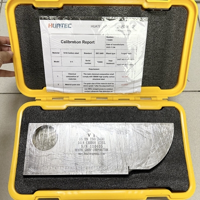 IIW V1 khối hiệu chuẩn trong thép carbon Thiết bị thép không gỉ cho máy dò lỗi siêu âm