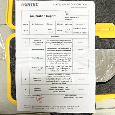 IIW V-1 CS SS AL Vật liệu UT Khối hiệu chuẩn Thiết bị NDT