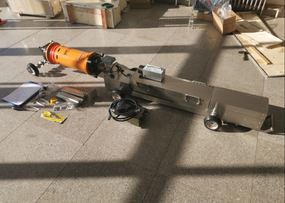 HUATEC X Ray Pipe Crawler Machine đường kính ống phát hiện phạm vi Dia 400-1100mm