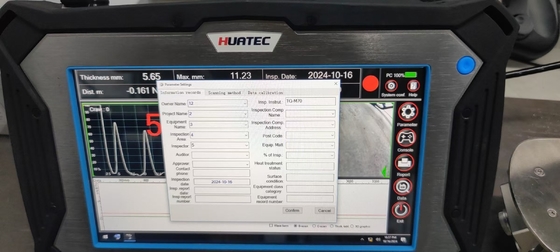 TG-M70C Magnetic Crawler Corrosion và Electromagnetic Ultrasonic Thickness Measurement Robot để phát hiện sự ăn mòn của tường tấm