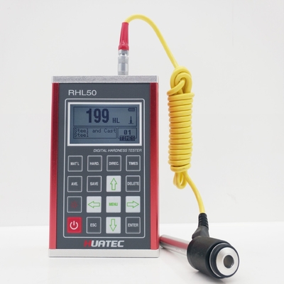 Độ chính xác cao RHL50 màn hình LCD máy kiểm tra độ cứng Leeb di động với độ chính xác ± 6HLD và bán kính Rmin 50mm Min.