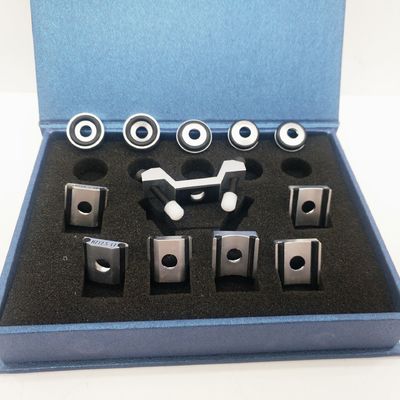 Bộ 12 vòng hỗ trợ cho Leeb Hardness Tester NDT Bên ngoài / bên trong bề mặt hình trụ hình cầu đường cong ống thử nghiệm phụ kiện