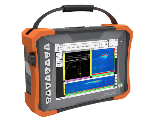 32 128PR Phased Array TOFD Scan Ultrasonic Defect Detector HPA-620 Dây dò lỗi di động với IP65 và lưu trữ bên ngoài