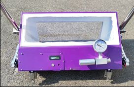 Máy kiểm tra rò rỉ hộp chân không tiết kiệm lao động HC1400-LED với bánh xe đi bộ và thanh phụ trợ để kiểm tra hàn