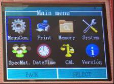 RHL-60 Màu LCD Máy kiểm tra độ cứng vỏ kim loại di động