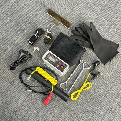 HD-120M Máy dò kỳ nghỉ điện áp cao nhẹ HD-120M Thiết kế ba đầu dò Bảo vệ quá áp Tàu Đường ống phủ men Máy dò lỗ kim