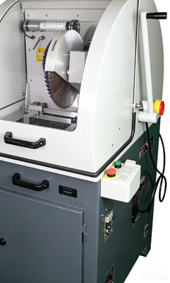 Máy cắt mẫu kim loại hình dọc HC-350A Φ110mm Max cắt 4KW nước làm mát thiết bị cắt mẫu