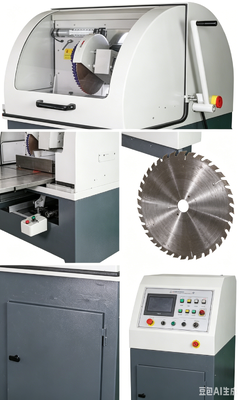 Máy cắt mẫu kim loại hình dọc HC-350A Φ110mm Max cắt 4KW nước làm mát thiết bị cắt mẫu