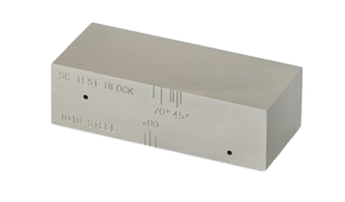 SC ASTM E164 Bảng hiệu chuẩn độ nhạy cảm sóng cắt siêu âm Bảng thử nghiệm hiệu chuẩn thăm dò với hai lỗ khoan bên 0,062 "