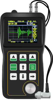 TG-5100D Thời gian thực A quét và B quét qua lớp phủ siêu âm Thickness Gauge