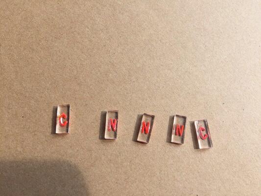 Phụ kiện NDT X-Ray Marker Lead Letter Number (Gói 100PC)