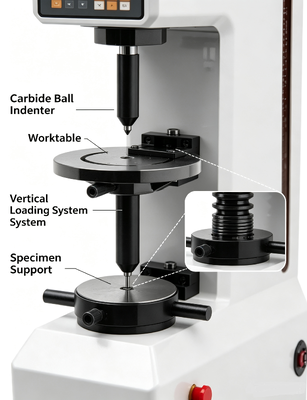 HBE‑3000A Electronic Brinell Hardness Tester 10‑level Test Force with Emergency Stop Device CE Standard for Alloy Soft Metal Non‑metallic Material Hardness Measurement